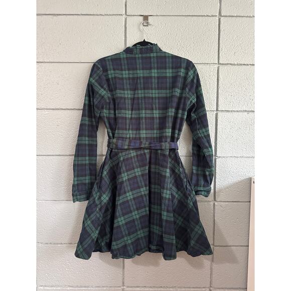 Womens Kiel James Patrick Cozy Cabin Flannel Under the Mistletoe Flannel Dress M - Picture 4 of 4